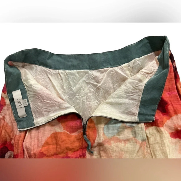 Loft Colorful Pleated Flowy Mini Skirt - Picture 6 of 10